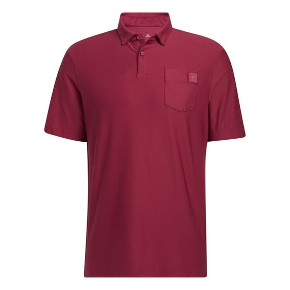 Adidas Golf Go-To Pocket Polo Legacy Burgundy Extra Large