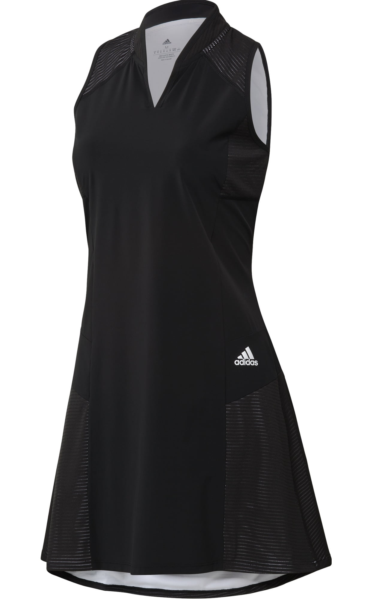 adidas golf dress black adidas Ladies Ultimate365 Rib Golf Dress IW2031 – Clarkes Golf main image 1