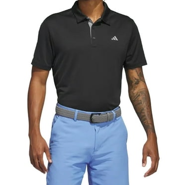 Adidas Golf Men's Drive Solid Polo Golf Shirt, Large Black -