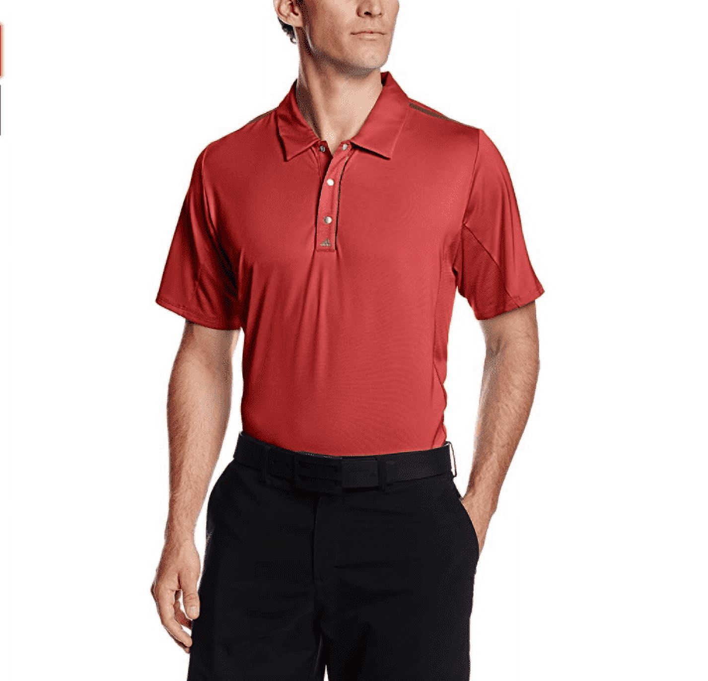 Adidas Golf Men s PUREMOTION Tour Climacool Flex Rib Texture Polo Shirt Bold Red Amazon Red X Large Walmart