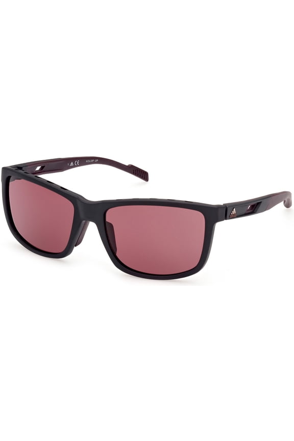 Golf Men's SP0047 Full Rim Sport Sunglasses, Black Frame/Rose Lens -