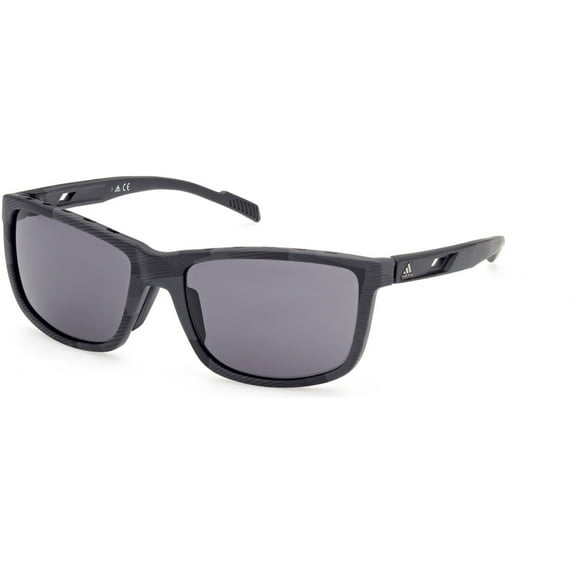 Adidas Golf Men's SP0047 Full Rim Sport Sunglasses, Gray-Blk Frame/Smoke Lens -
