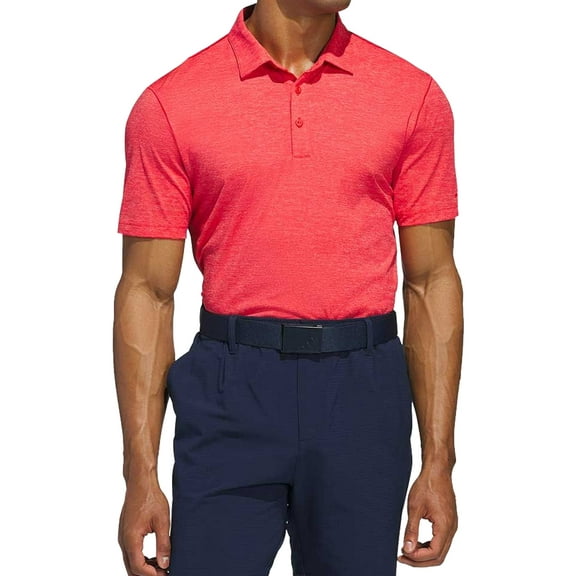 Adidas Golf Men's Ultimate365 Elevated Twistknit Polo Shirt,  2X-Large Pure Ruby -