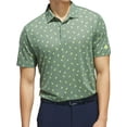 thumbnail image 1 of Adidas Golf Men's Ultimate365 Printed Mesh Polo Shirt, Large Green/Yellow -, 1 of 2