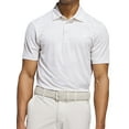 thumbnail image 1 of Adidas Golf Men's Ultimate365 Speed Stripe Polo Shirt, Large Alumina/White -, 1 of 2