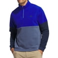 thumbnail image 1 of Adidas Golf Mens Ultimate365 Fleece 1/4-Zip Pullover, Large Royal / Preloved Ink -, 1 of 2