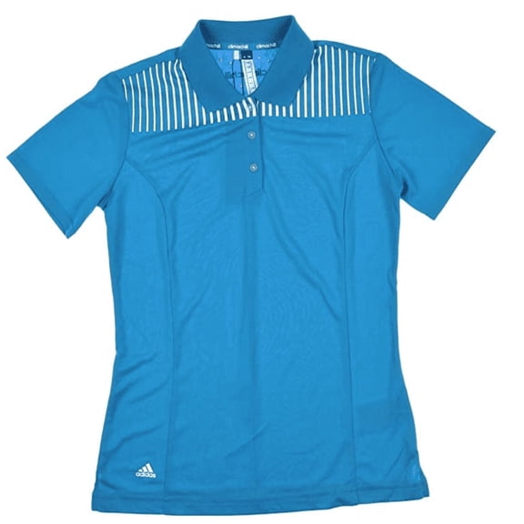 Adidas Golf Women's Climachill Engineered Blue Print Polo, Sz. M