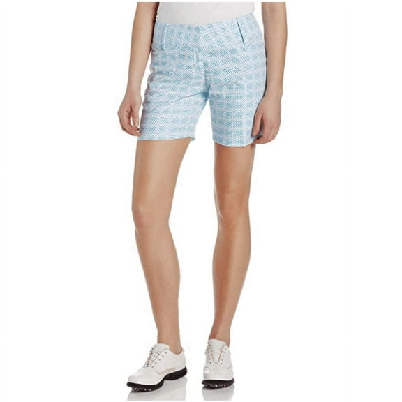 Adidas Golf Women's Dot Print Solar Blue Shorts, Sz. 14
