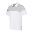thumbnail image 1 of Adidas Heathered 3-Stripes Colorblock Sport Shirt, 1 of 3