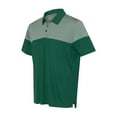 thumbnail image 1 of Adidas Heathered 3-Stripes Colorblock Sport Shirt, 1 of 3