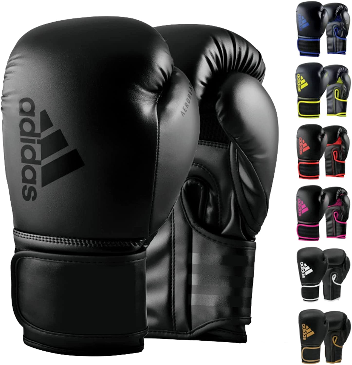 Adidas Hybrid Gloves, 6 Bag, Training, Boxing Kickboxing, 80 Boxing, for and Women and Oz., Black for Men