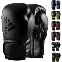 Adidas Hybrid 80 Boxing Gloves, for Boxing, Kickboxing, Training, and Bag, for Men and Women 6 Oz., Black