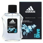 Adidas Ice Dive Eau de Toilette Spray For Men 3.4 oz Pack of 2