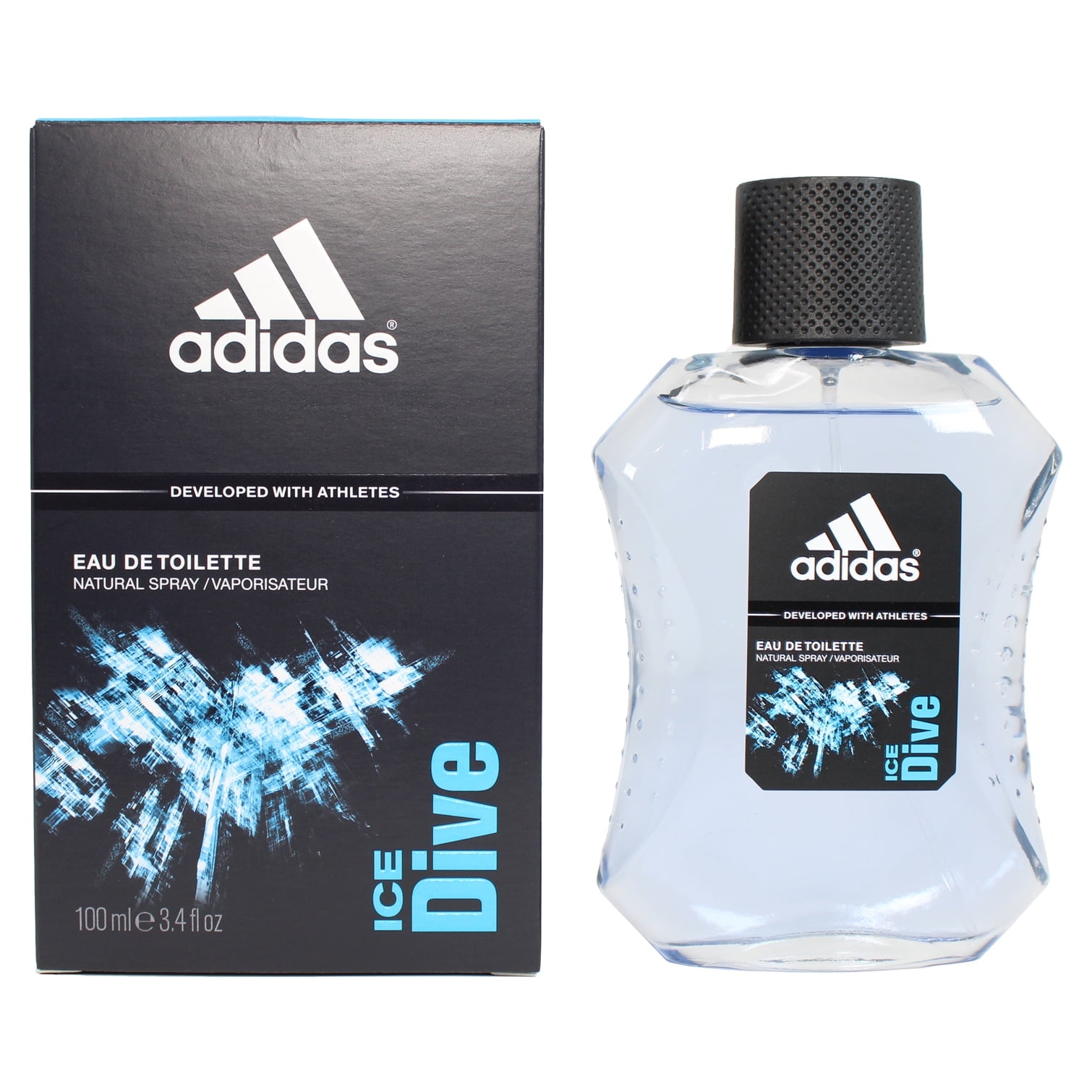 Adidas Ice Dive Eau de Toilette for Men, Spicy Sweet Scent, 3.4oz