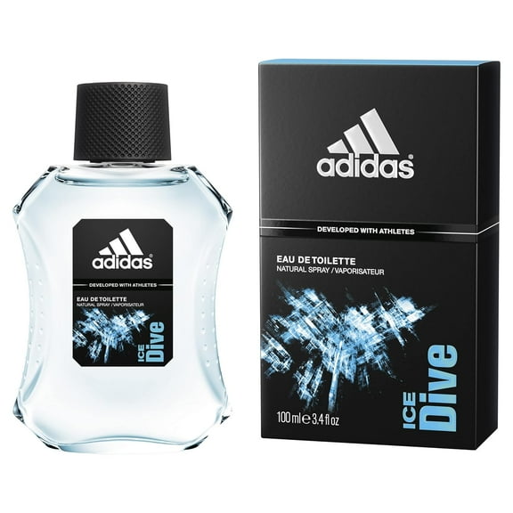Ice Dive by Adidas, Eau de Toilette for Men, 3.4 oz