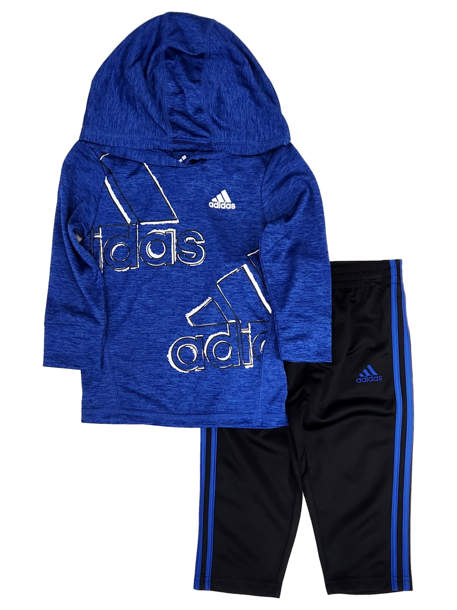 Mid Season Dress For Baby Boy In Terry Stuff Adidas Print Royal Blue Color main image 1