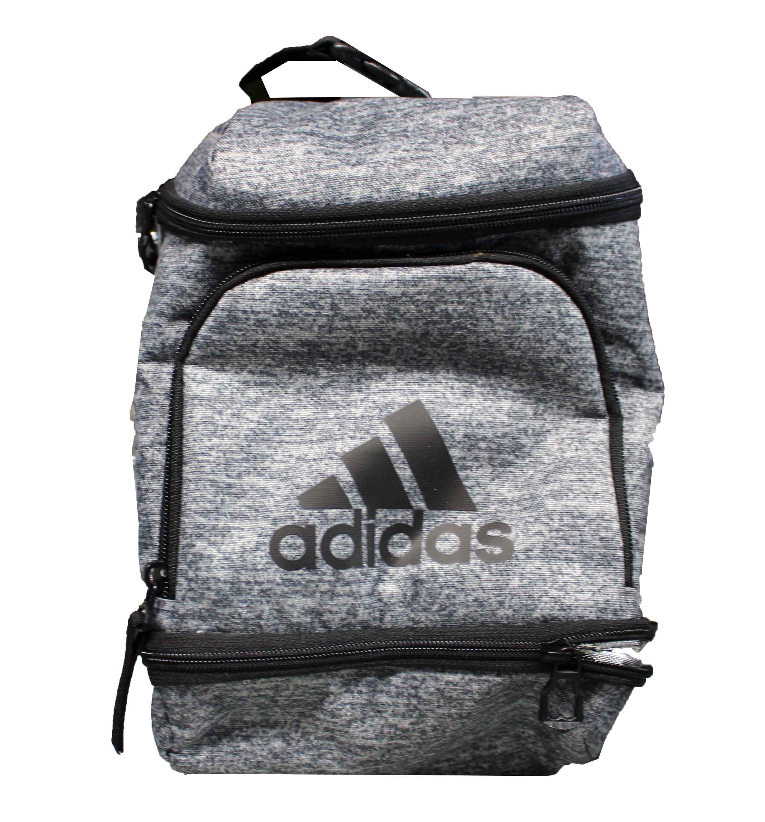 Adidas Insulated Lunch Bag 3 Zippered Compartments Gray - image 1 of 3