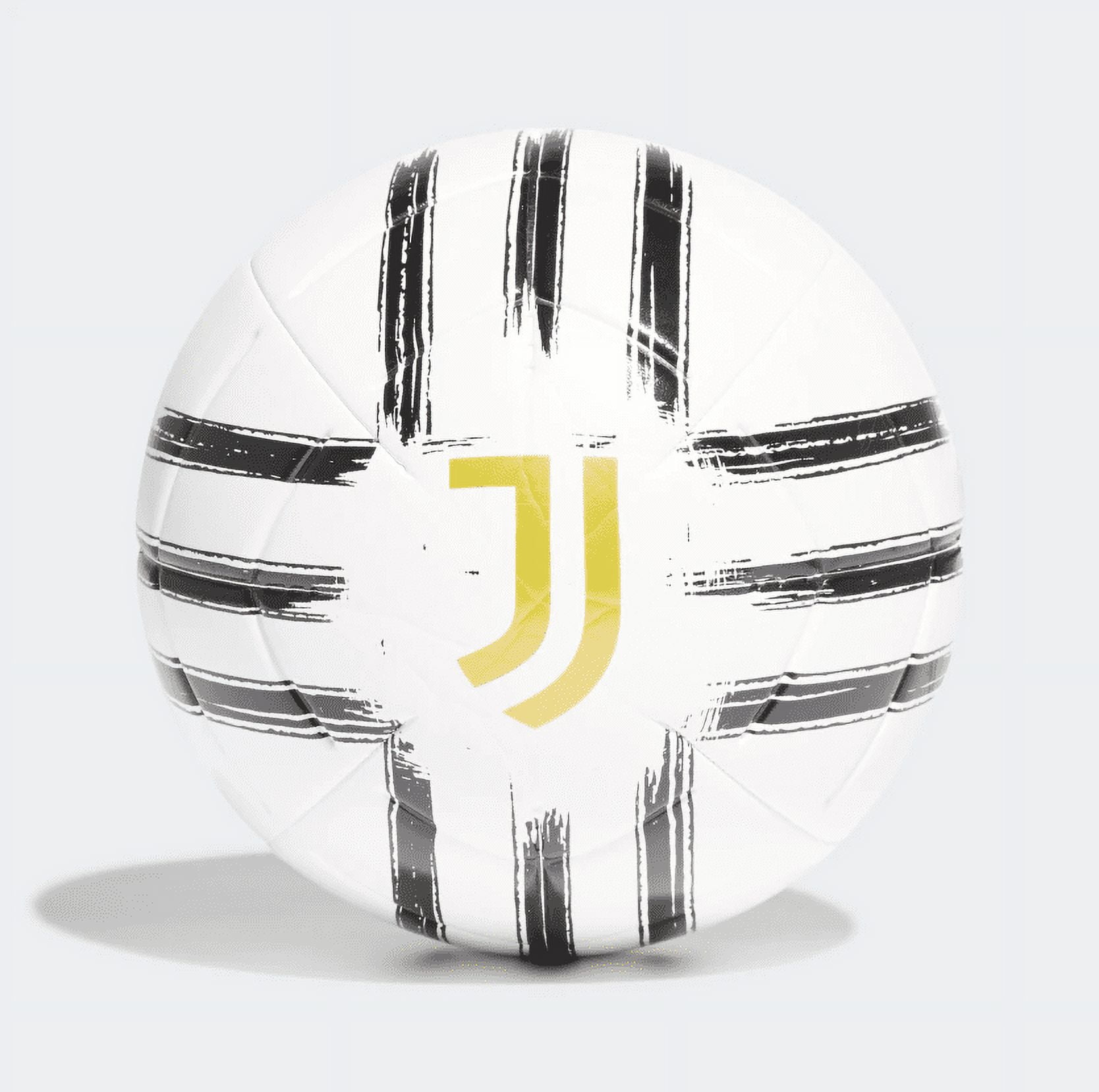 Adidas Juventus Turin Club Soccer Ball, Size 5, White/Pantone/Matte Gold