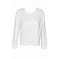 thumbnail image 1 of Adidas Ladies Classic Logo Graphic Cotton Crew Neck Sweatshirt White M, 1 of 4