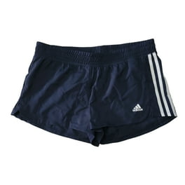 Adidas Women's Pacer Stripe Knit Polyester Gym Shorts (Black