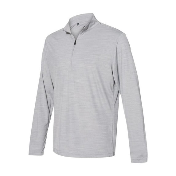 Adidas - Lightweight Mélange Quarter-Zip Pullover - A475 - Mid Grey Melange
