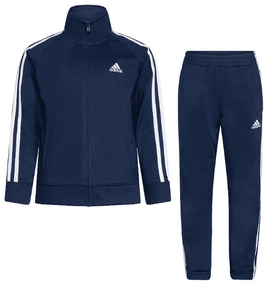 Adidas Little Boy's Navy Tracksuit Jacket Jogger Pant Set, Navy 7