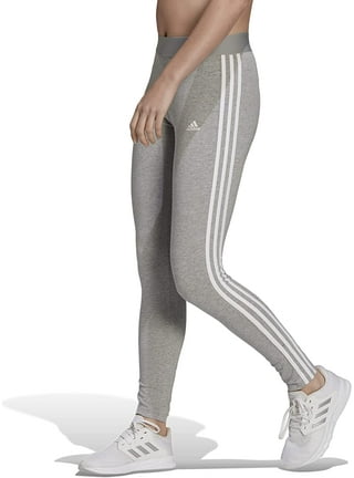 Adidas Women's 3 Stripe High Waist Active Leggings, Charcoal/White XL - NEW  