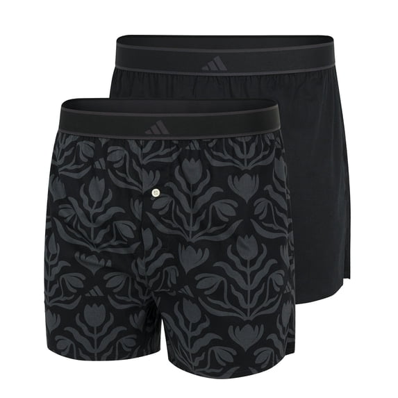 Adidas Men Web Boxer Shorts Cotton Black S