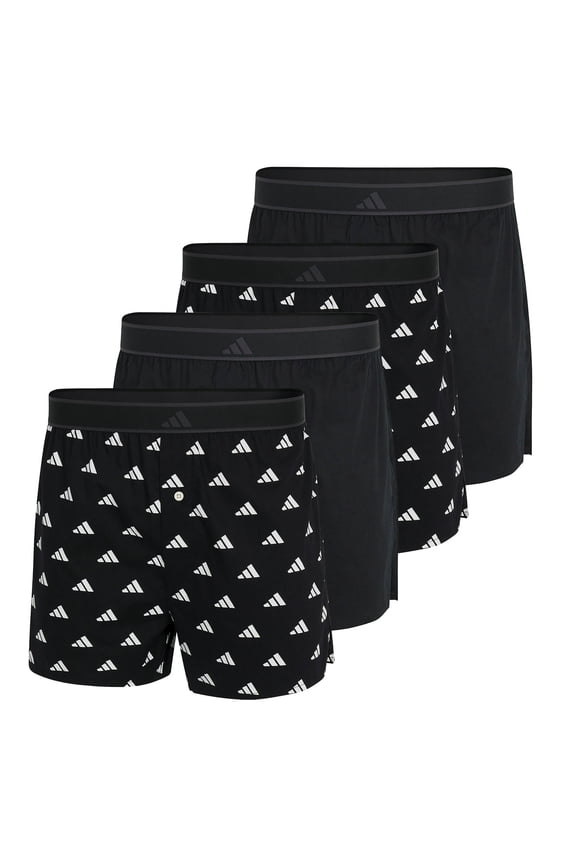 Men Web Boxer Shorts Cotton Multicoloured L