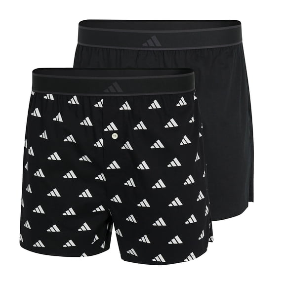 Adidas Men Web Boxer Shorts Cotton Multicoloured M