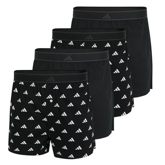 Adidas Men Web Boxer Shorts Cotton Multicoloured S