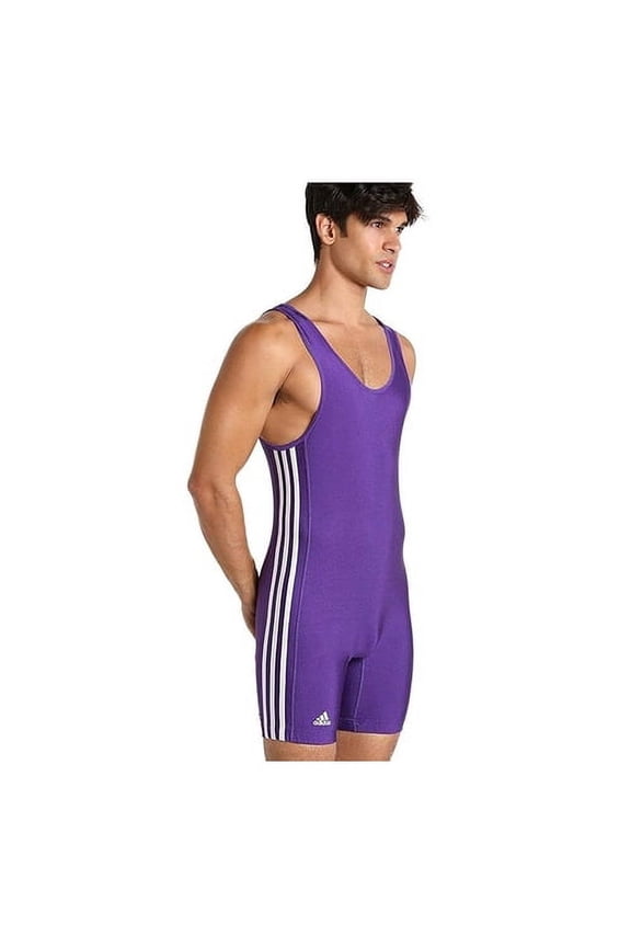 Men's 3 Side Stripes, AS, Purple/White