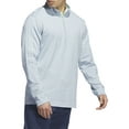 thumbnail image 1 of Adidas Sweatshirt Men's 2XL Wonder Blue Striped Long Sleeve 1/4-Zip Golf APP1193, 1 of 6