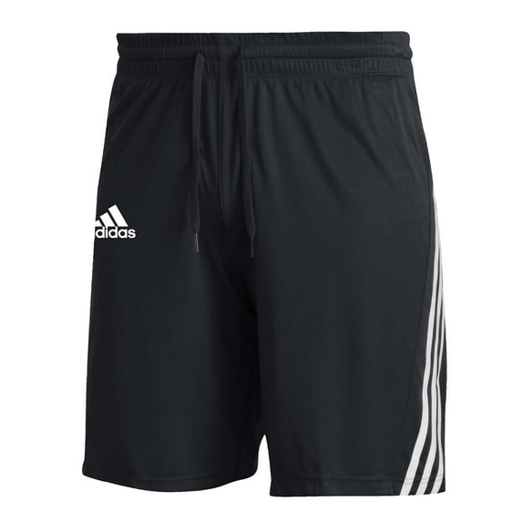 Adidas Men's 3 Stripe Shorts Black Size Large