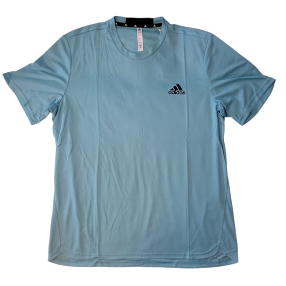 Adidas Men's AEROREADY Short Sleeve Crew Neck Designed for Movement Tee (Blue, M)