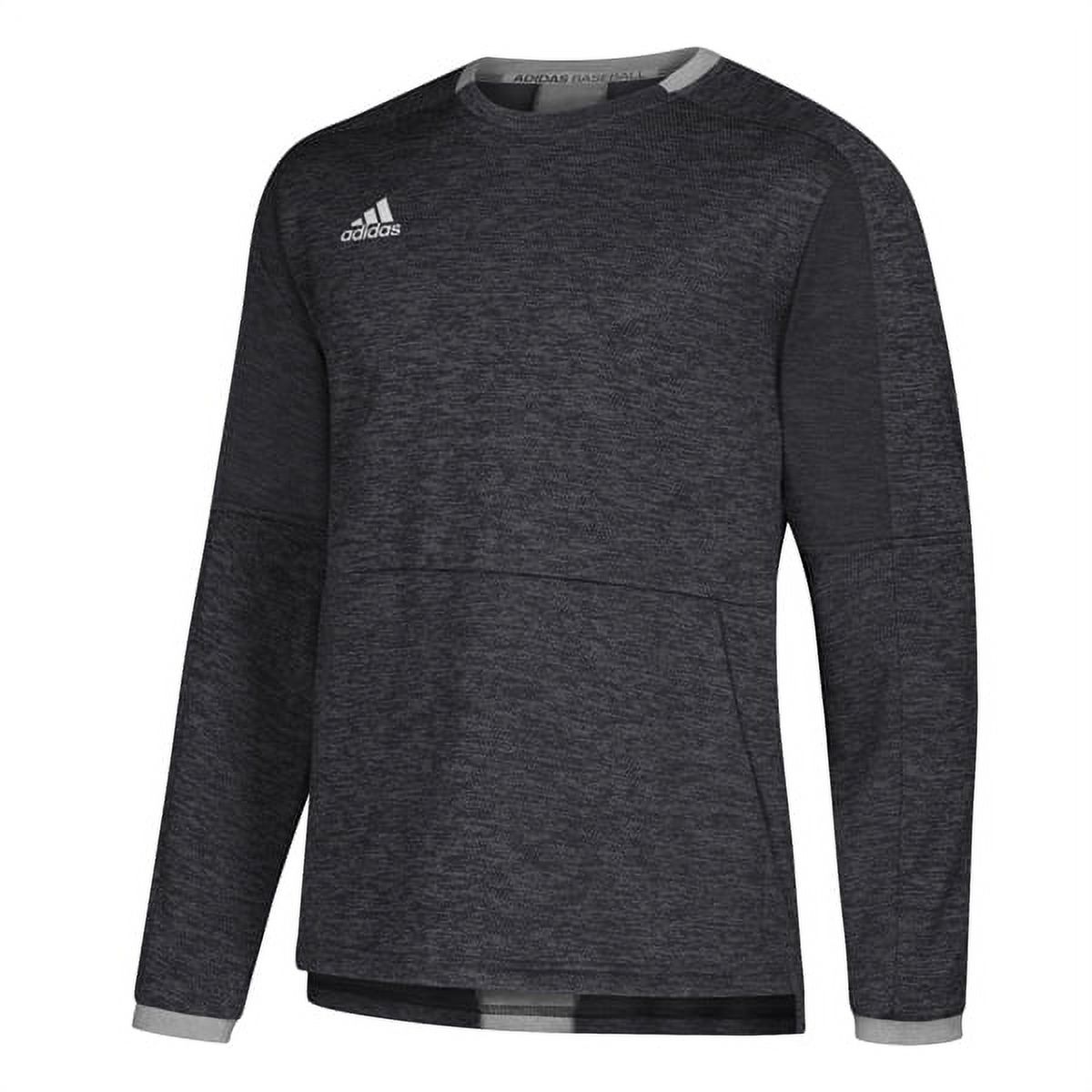 Adidas Men's Adult Fielders Choice Pullover Shirt Top Kangaroo Pocket (Black S) - image 1 of 2