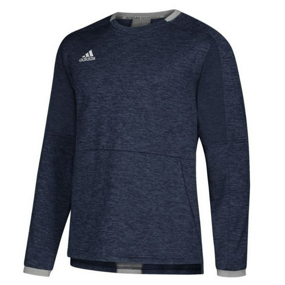 Adidas Men's Adult Fielders Choice Pullover Shirt Top Kangaroo Pocket (Navy S)