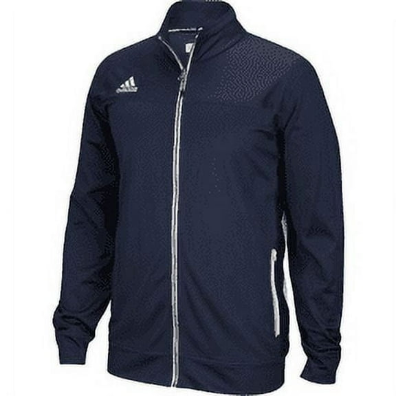 Adidas Men's Adult Utility Jacket Full Zip Sport Climalite Sweatshirt (Navy S)