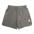 thumbnail image 1 of Adidas Men's Aeroready Elastic Waistband Moisture Absorbing Training Shorts (Grey Five/White, L), 1 of 2