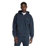 Adidas Men's All SZN Fleece Full-Zip Hooded Track Top, Aurora Ink, Small