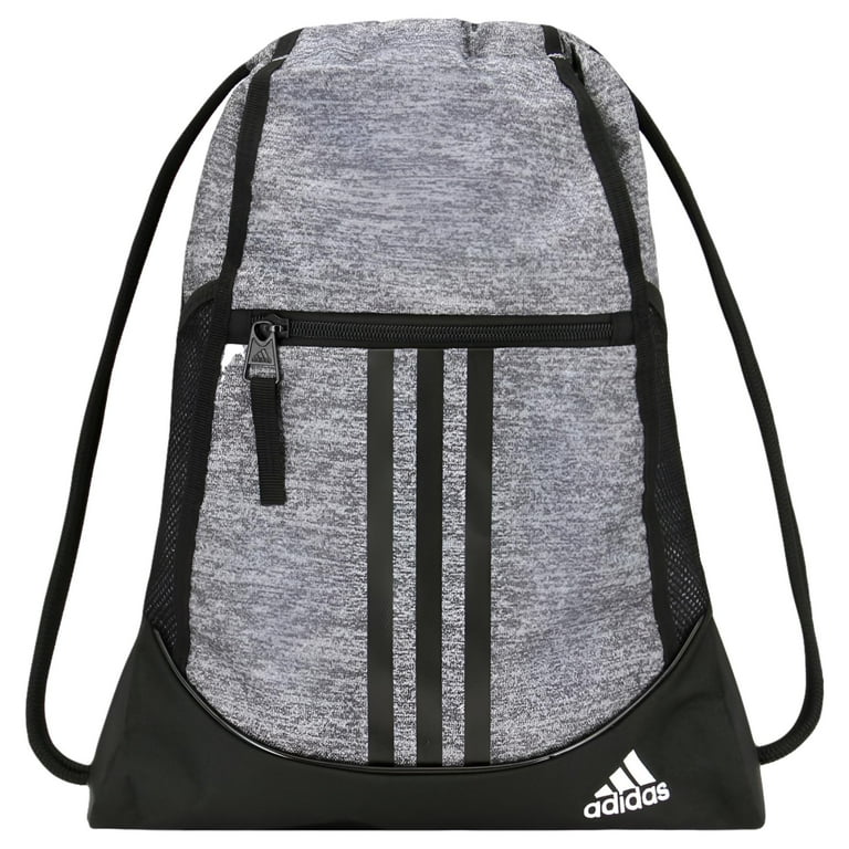 Adidas Men s Alliance Ii Sackpack Mesh String Backpack Gray Regular Size Walmart