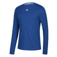 thumbnail image 1 of Adidas Men's Amplifier Long Sleeve T-Shirt Blue Size Large, 1 of 3