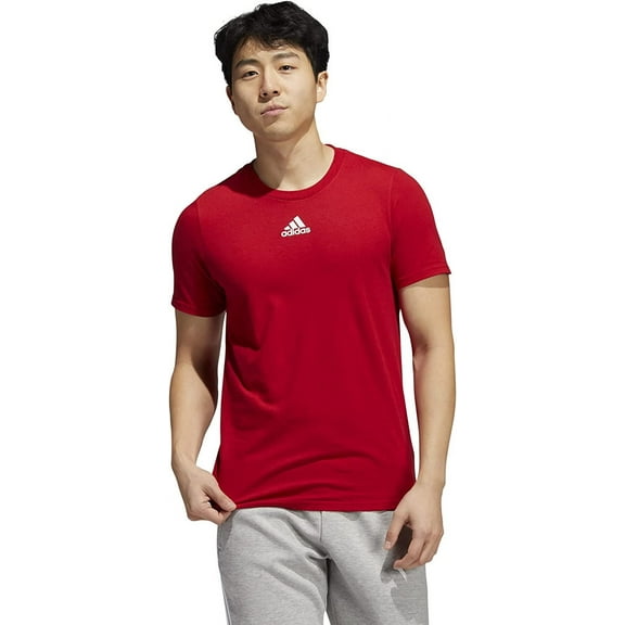 Adidas Men's Amplifier Regular Fit Cotton T-Shirt EK0173 Red 2XL