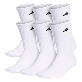 adidas Men's Athletic Cushioned 6-Pack Crew, Cushioned Crew Socks with Arch Compression for a Secure Fit - L