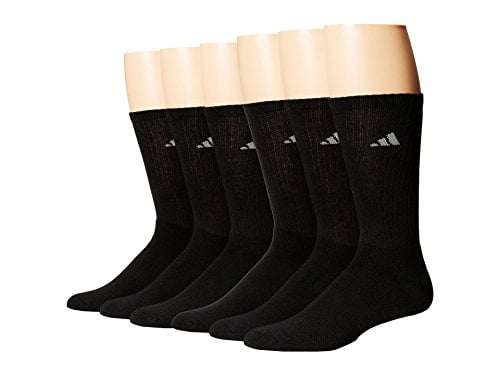 Men's Athletic Moisture wicking Cushioned Crew Socks 6-Pack/ 6-Pair (Shoe Size 6-12)