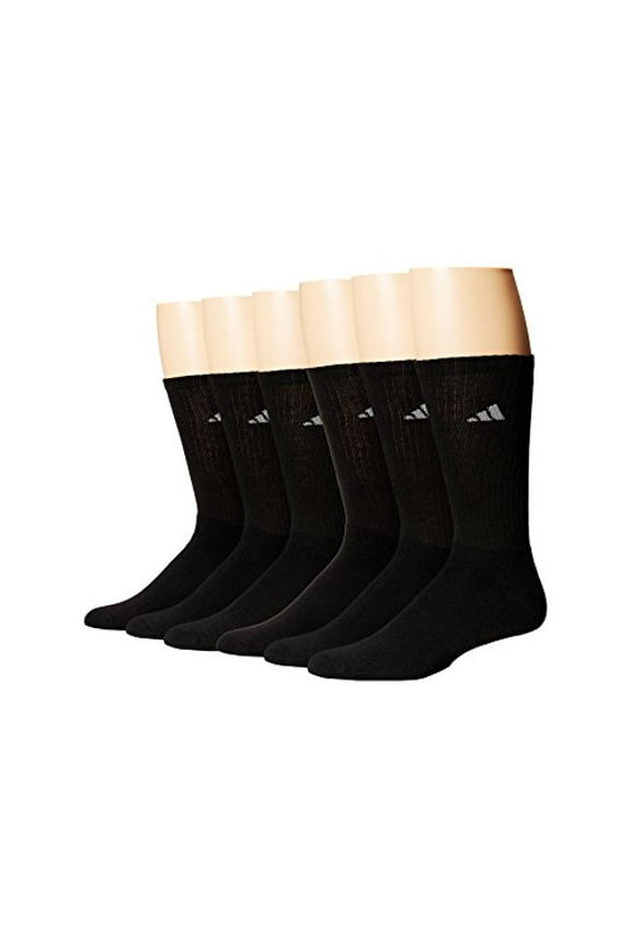 Men's Athletic Moisture wicking Cushioned Crew Socks 6-Pack/ 6-Pair (Shoe Size 6-12)