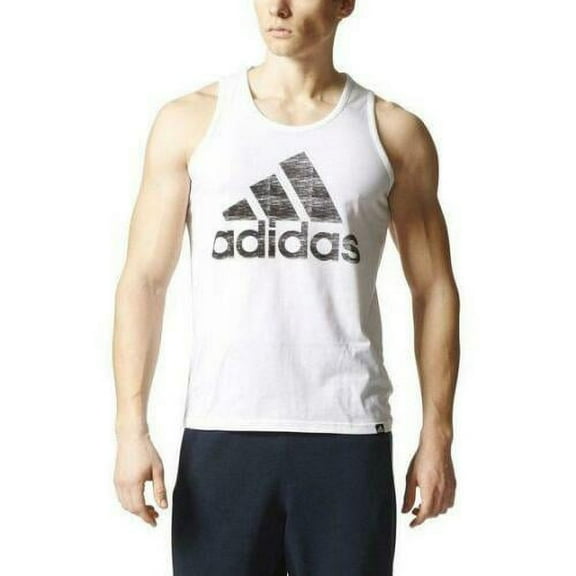 Adidas Men's BOS Badge of Sport Classic Tank Top BR3929 White