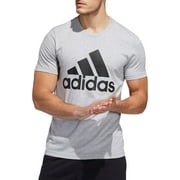 Adidas Men's Basic Bos Tee Sport Shirt T-Shirt Athletic Work Out (Gray, M)