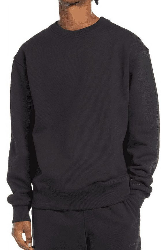 Men's Black Basic Crewneck Sweatshirt, 2XL