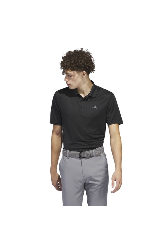 Men's Black Core Performance Polo Shirt, Large